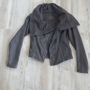 All Saints brown leather jacket